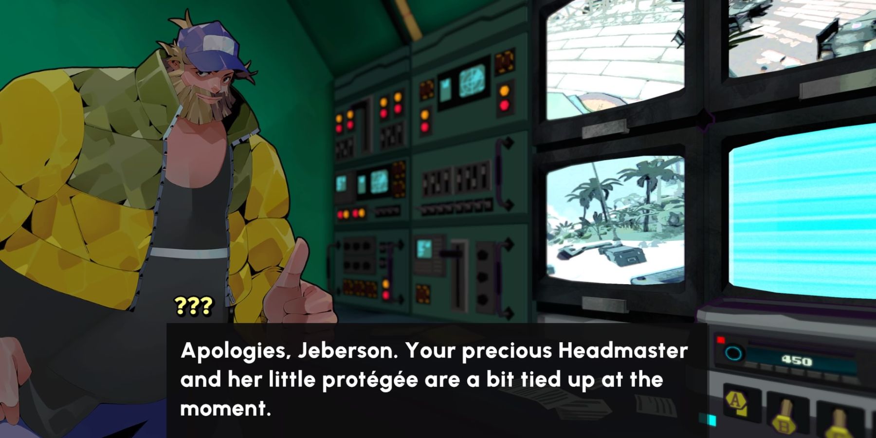 Cutscene of Jeb finding the villain in Escape Academy A Juicy Discovery