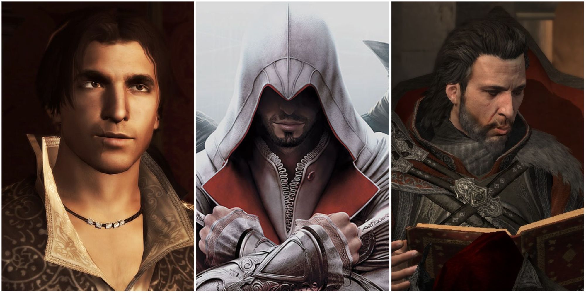 Ezio in Assassin's Creed 2, Brotherhood, and Revelations