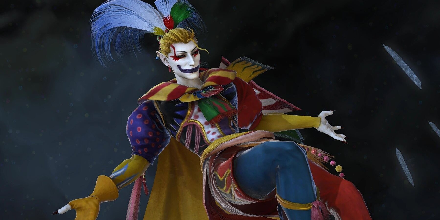 Kefka Palazzo standing in Final Fantasy 6 