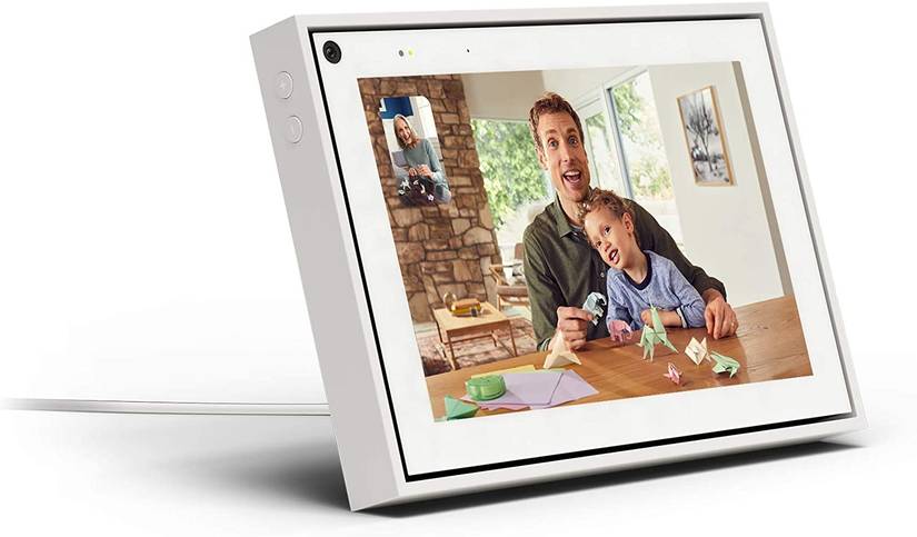Facebook Portal Mini - Smart Video Calling 8” Touch Screen Display with Alexa - White