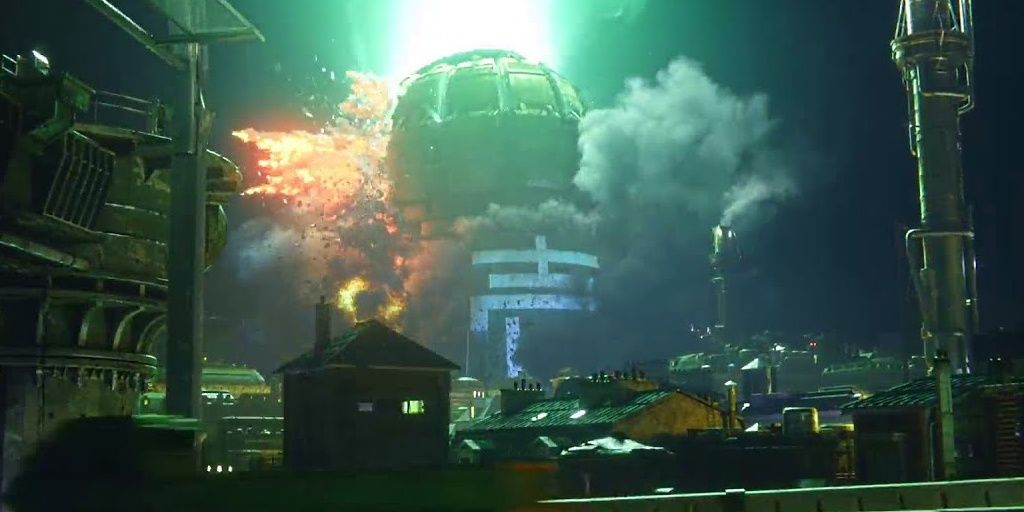 Final Fantasy VII Mako Reactor Explosion