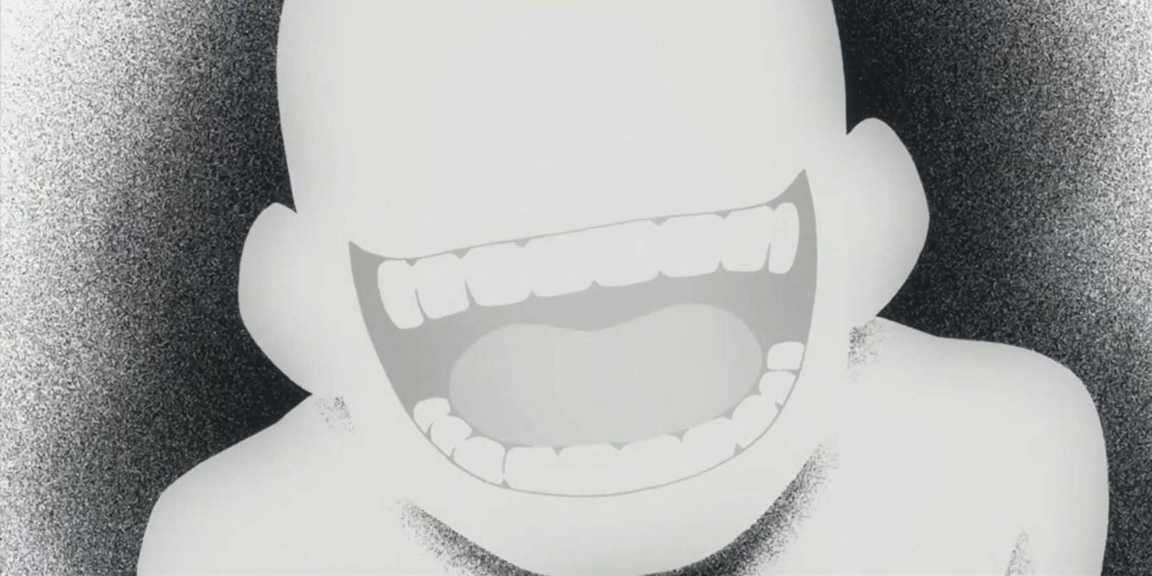 The Truth from Fullmetal Alchemist: Brotherhood laughs in the face of Edward Elric in front of his Gate of Truth.
