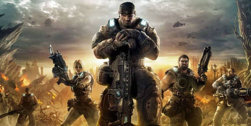 Gears of War 3 Marcus, Anya, Dom, Cole, and Jace