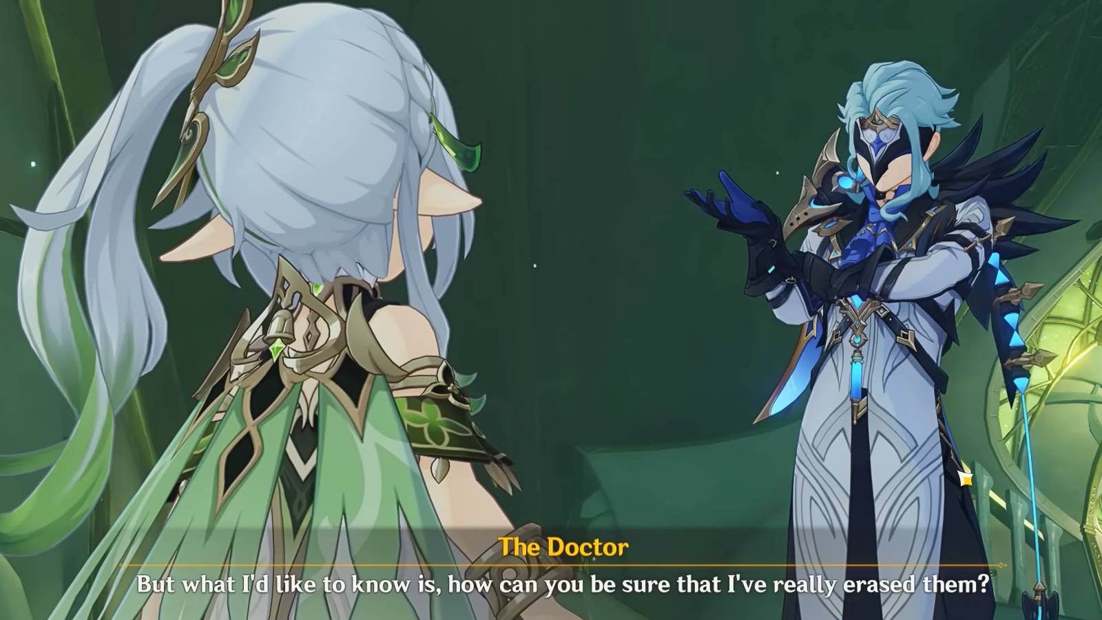 Genshin Impact dottore the doctor nahida kusanali sumeru dendro archon quest