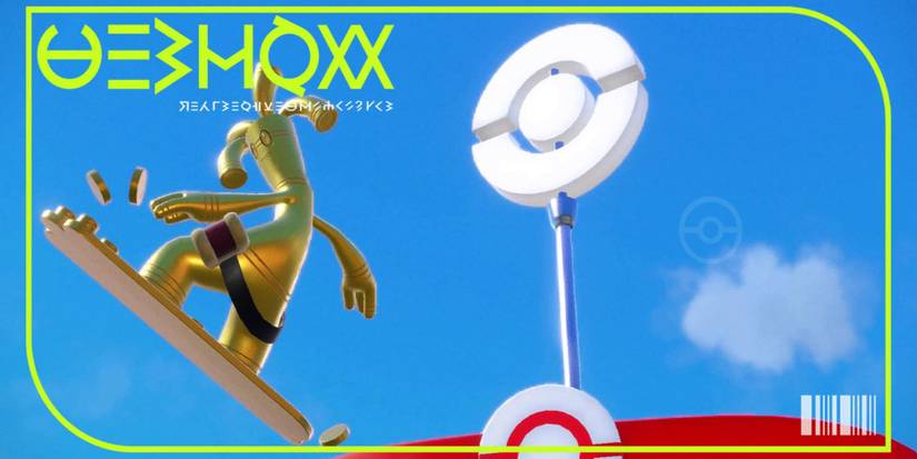 The pokedex cover for Gholdengo in Pokemon Scarlet and Violet