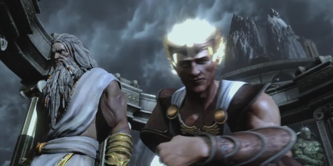 GoW 3 Zeus and Hermes 