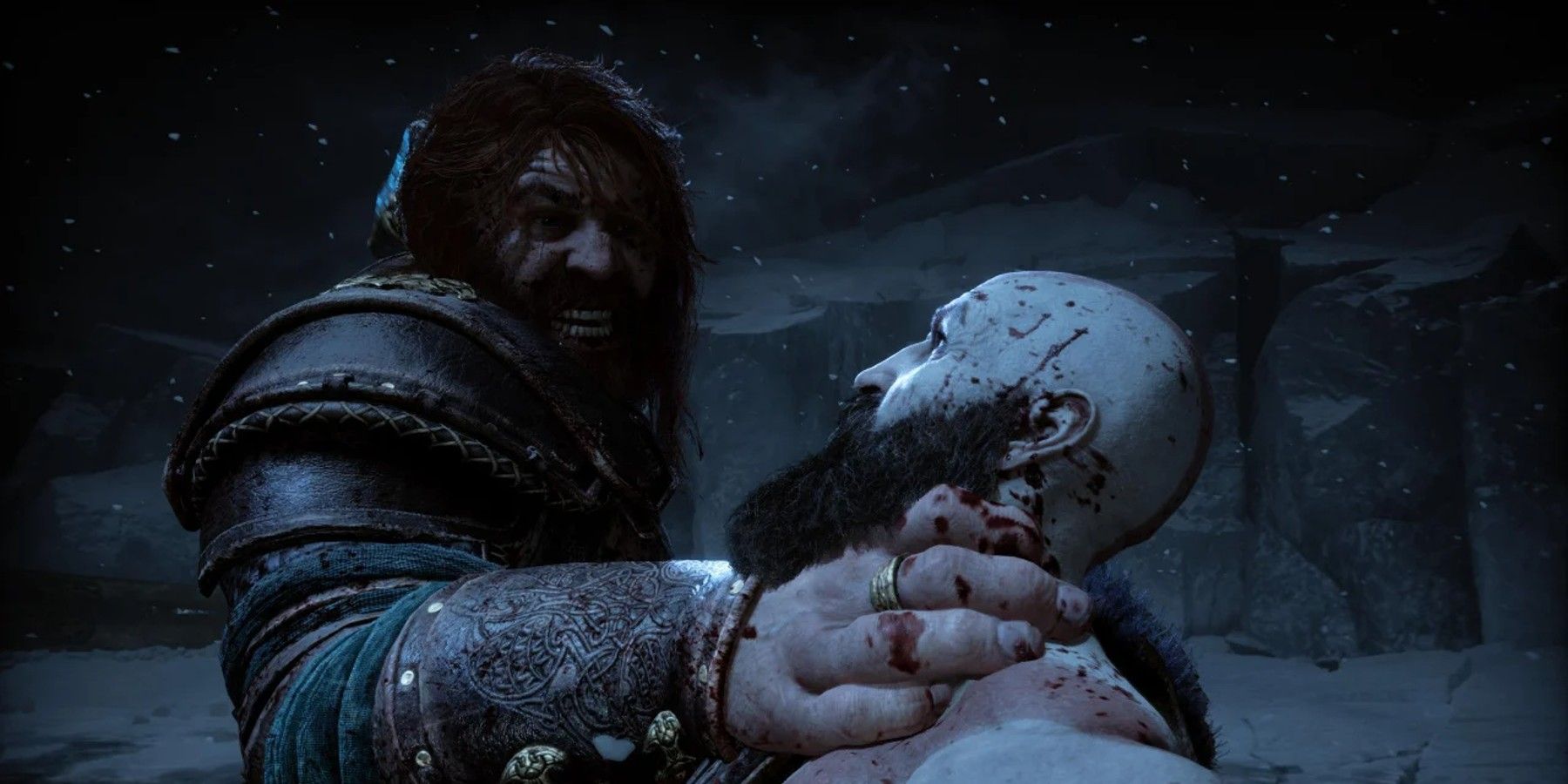 God of War Ragnarok Thor Choking Kratos