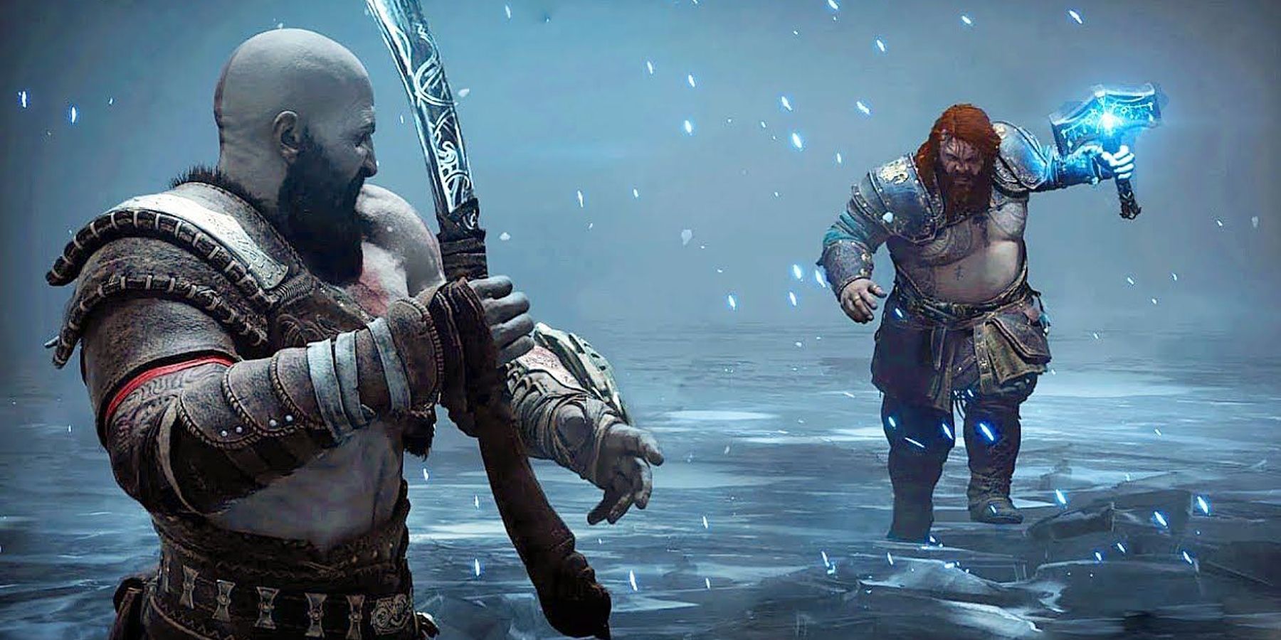 God of War: Ragnarok Kratos fighting Thor