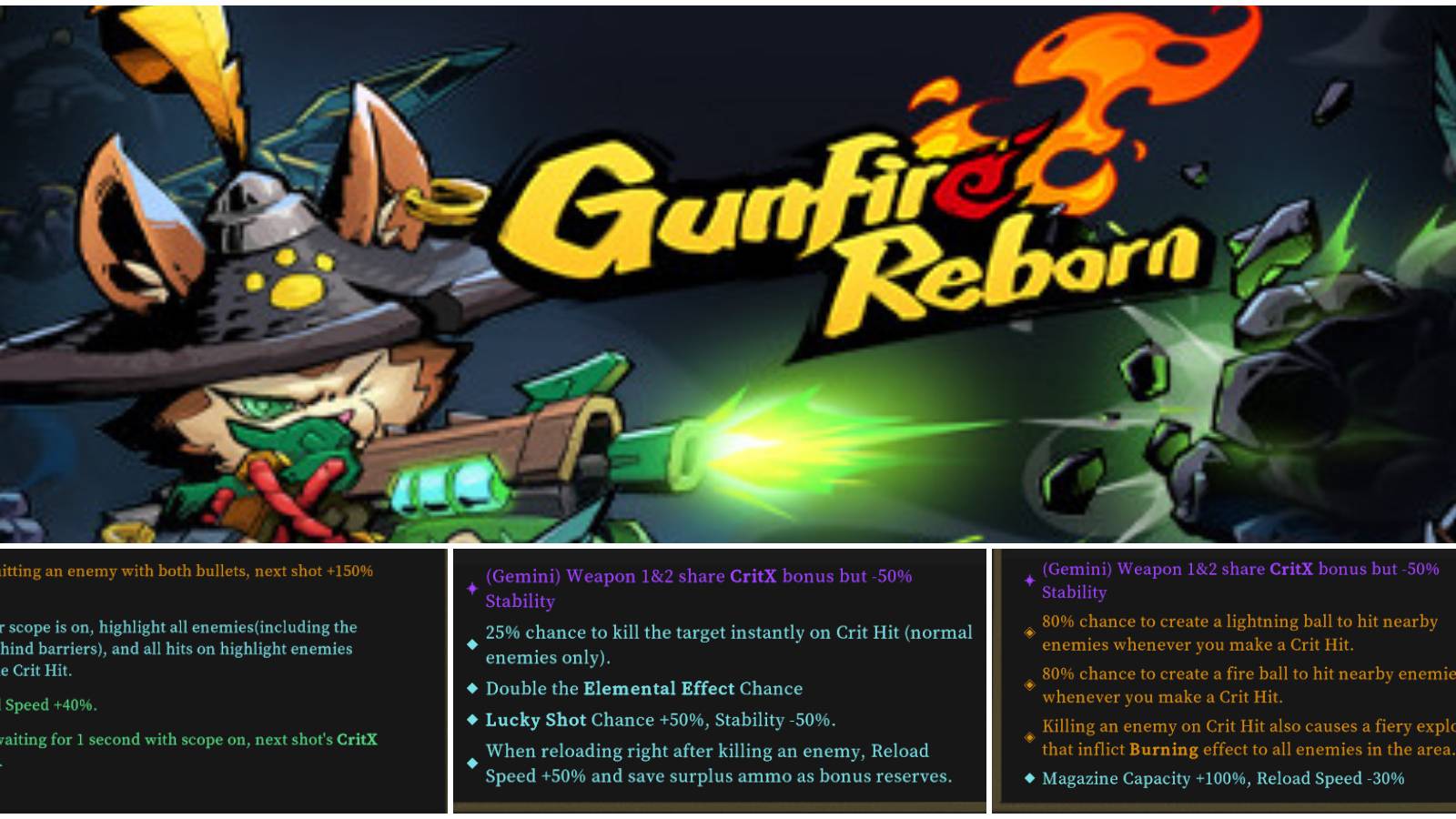 Gunfire Reborn Gemini Tier List