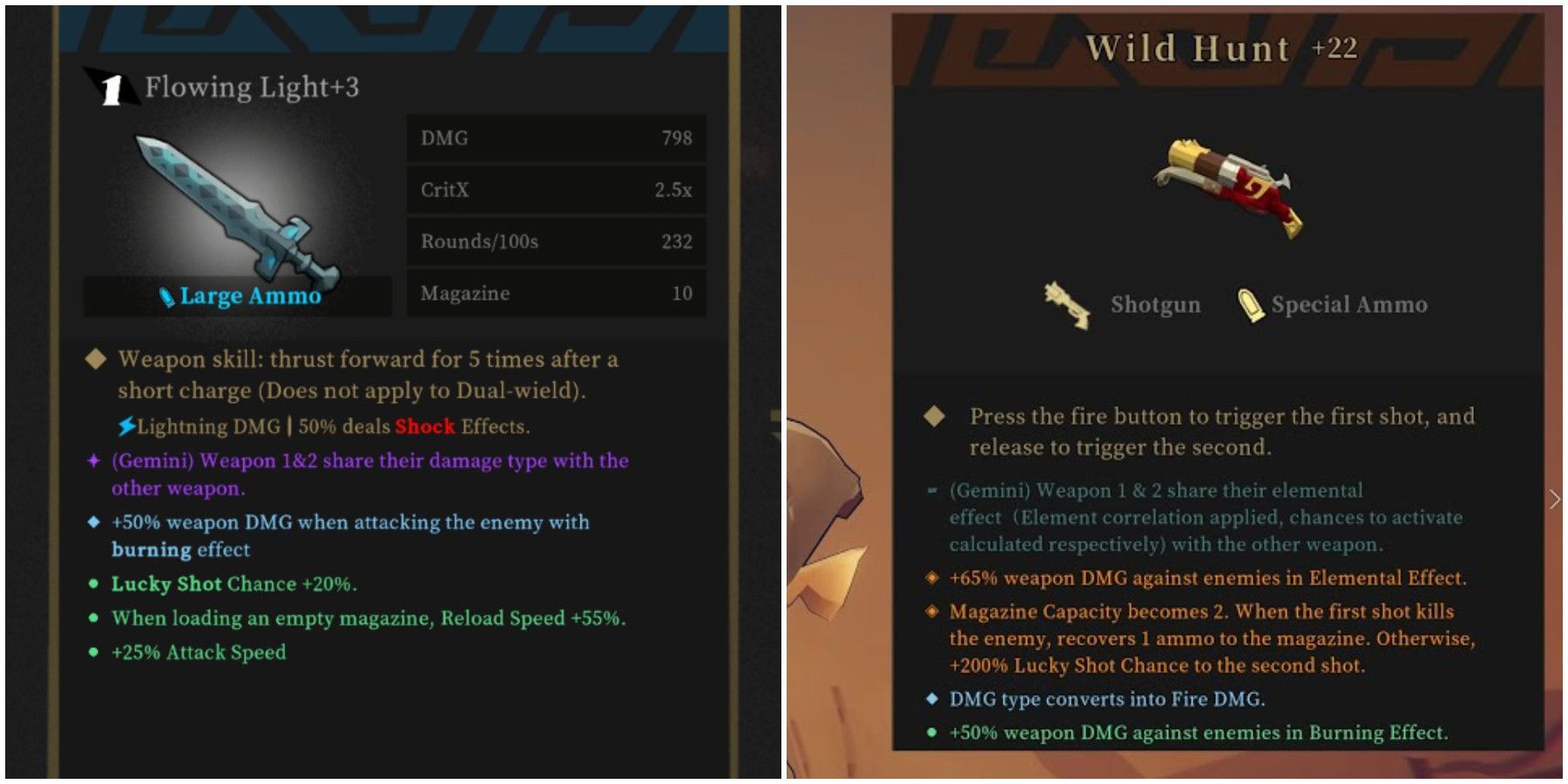 Gunfire Reborn Qing Yan Weapon Choice