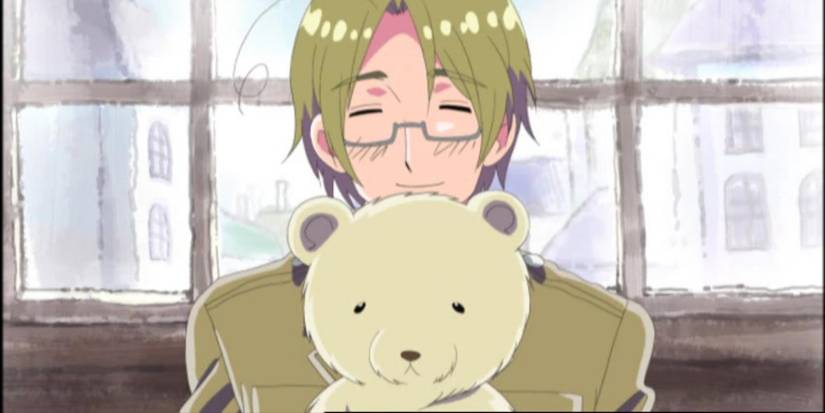 Canada and Kumajiro in Hetalia Axis Powers