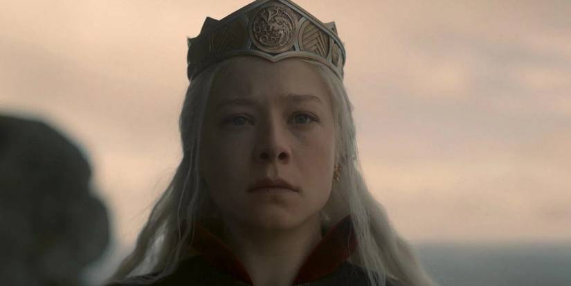 House of the Dragon Rhaenyra at Visenyas Funeral
