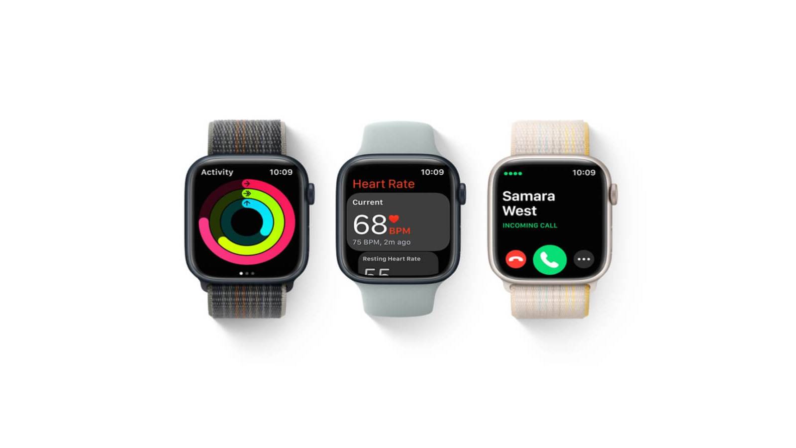 Three Apple Watches 