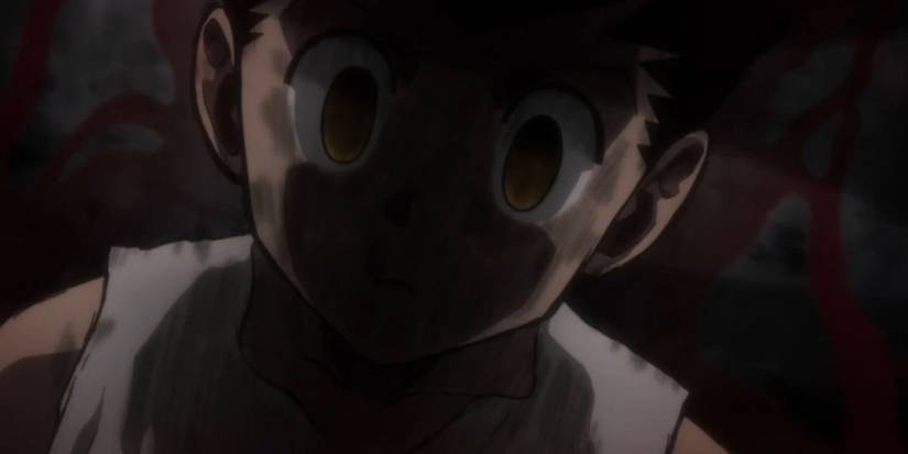 Hunter X Hunter - Gon Right Before Making His Nen Vow To Fight Pitou