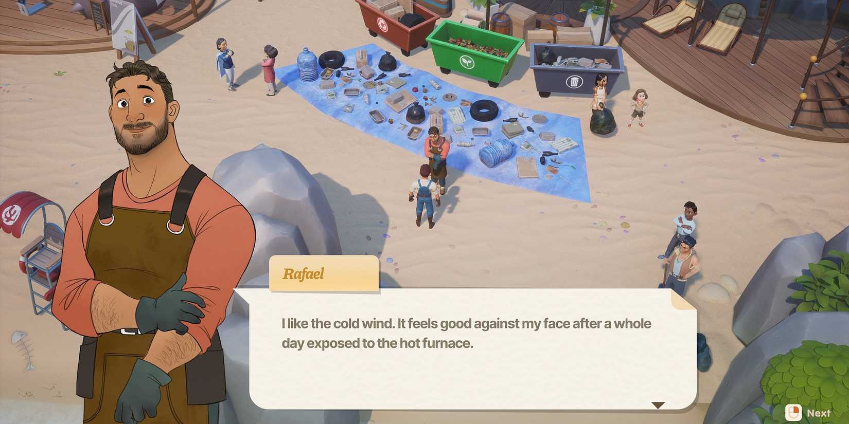 rafael in coral island