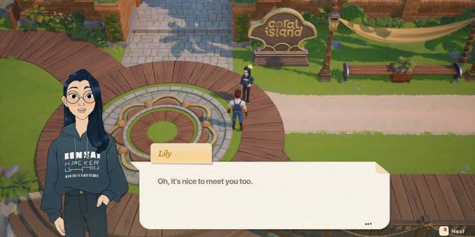 lily in coral island