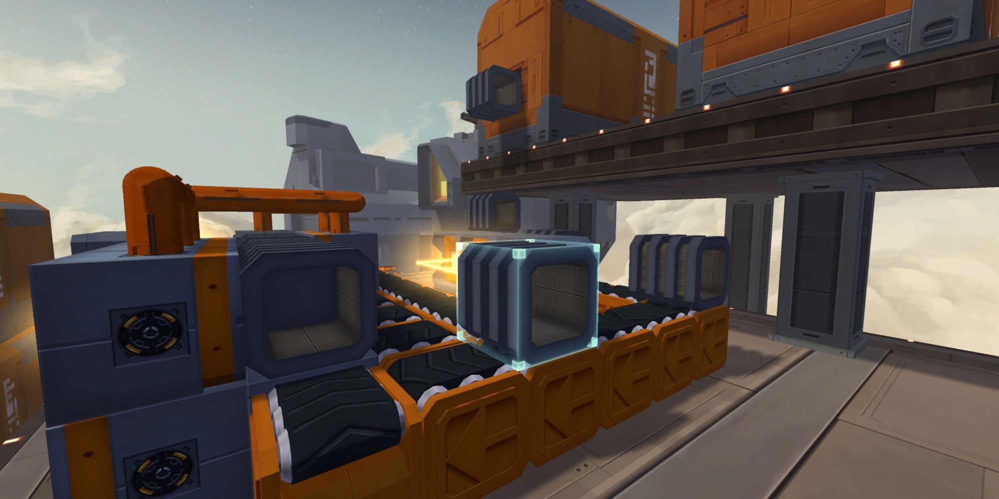 A conveyor belt in Infinifactory