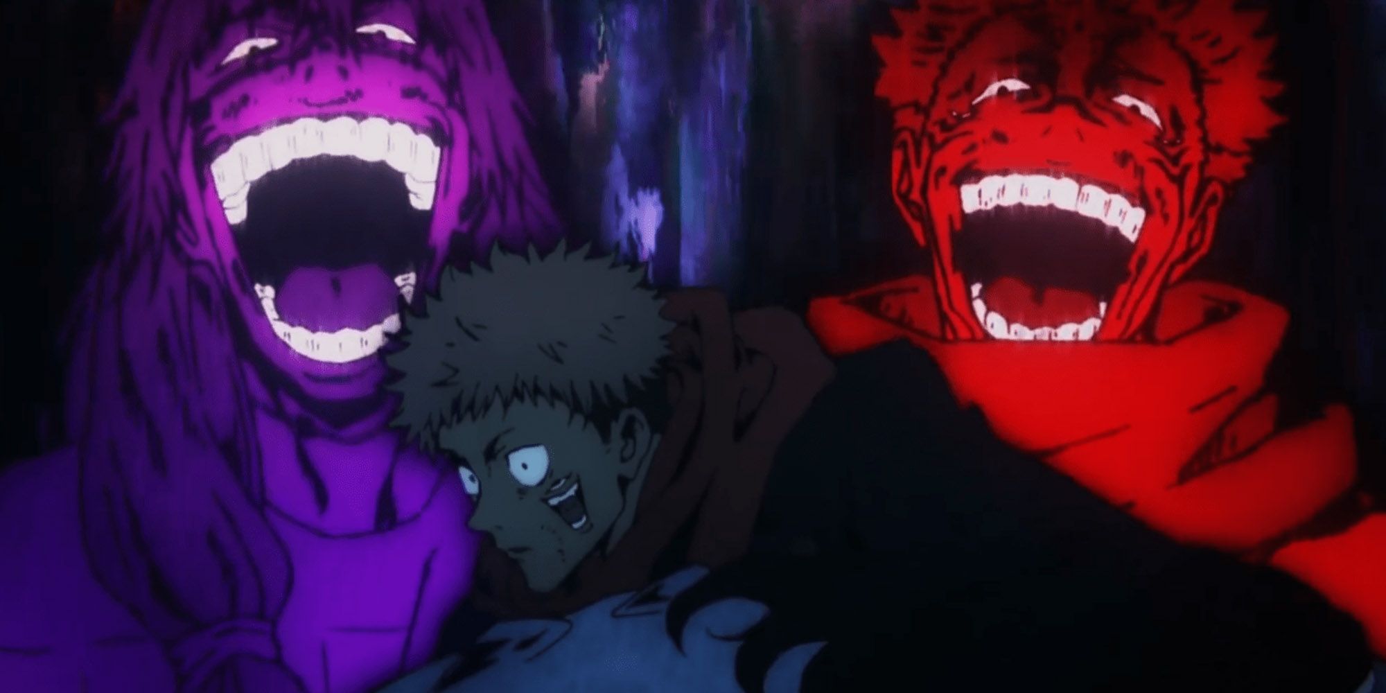 Jujutsu Kaisen - Both Sukuna And Human Curse Laughing At Itadori