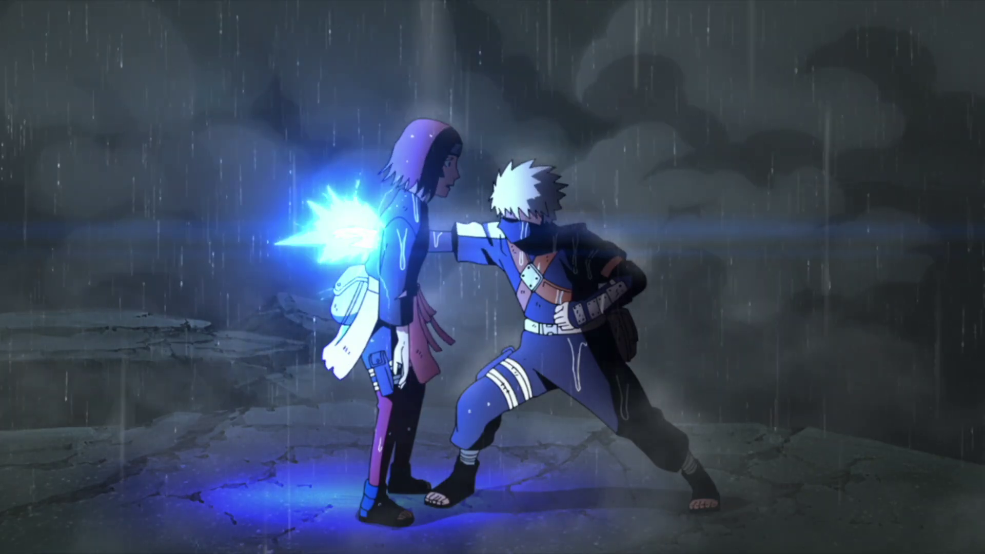 Kakashi kills Rin with his Chidori