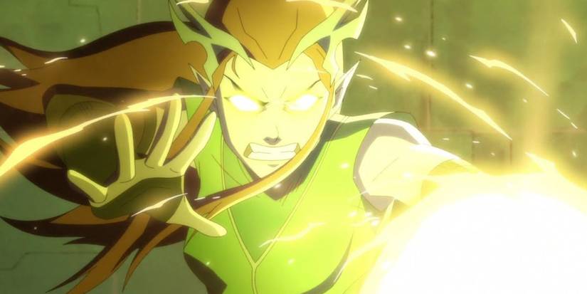 Keyleth, unleashing her Daylight spell on the Ziggurat.