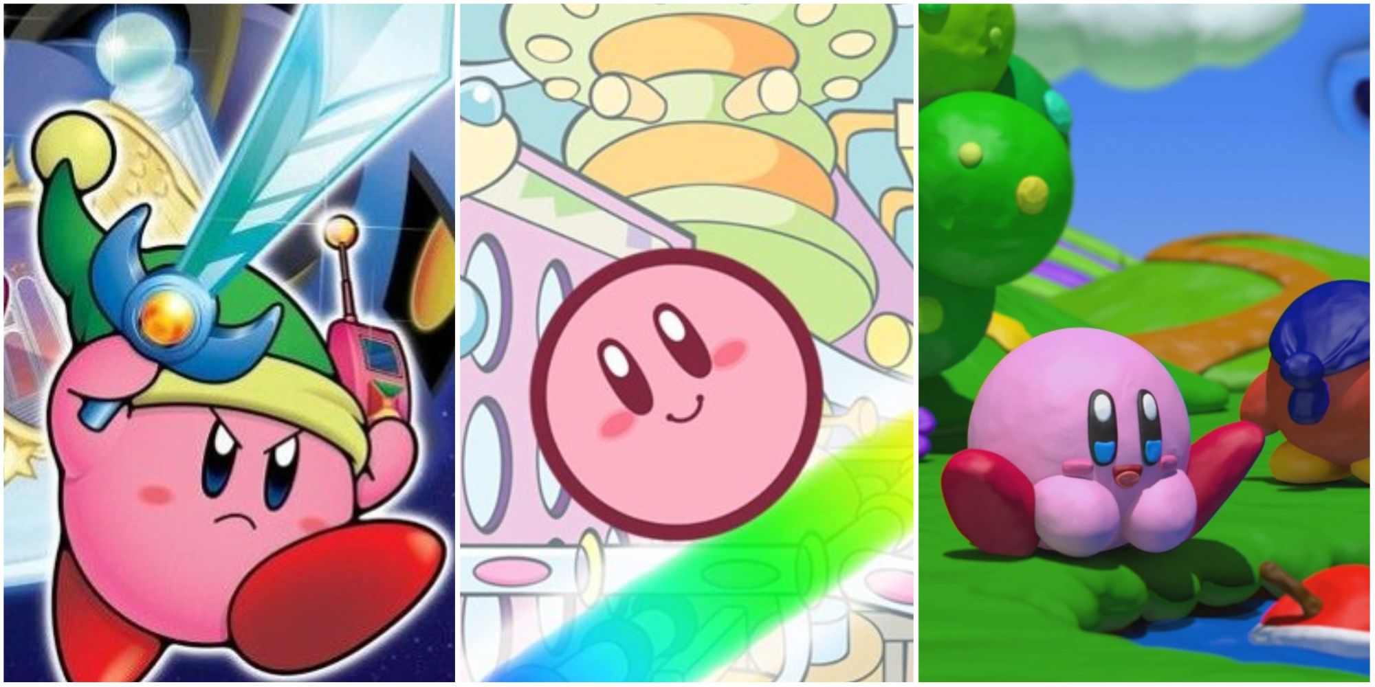 Kirby: Dream Land, Canvas Curse, and Rainbow Curse