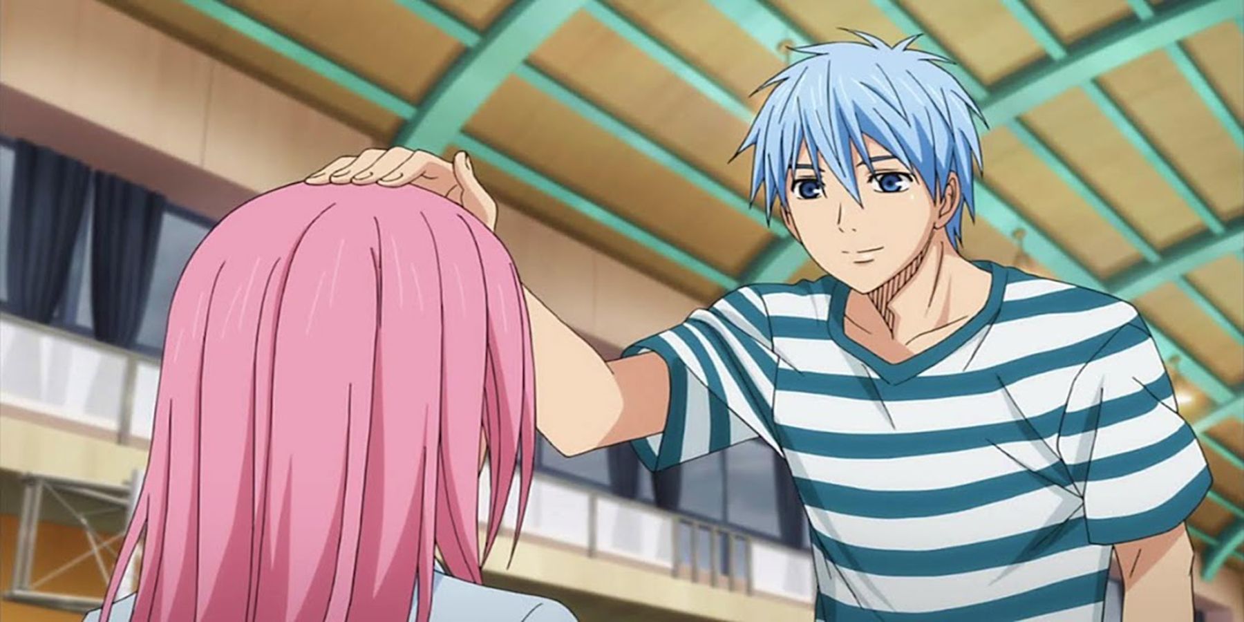 Kuroko comforting Momoi