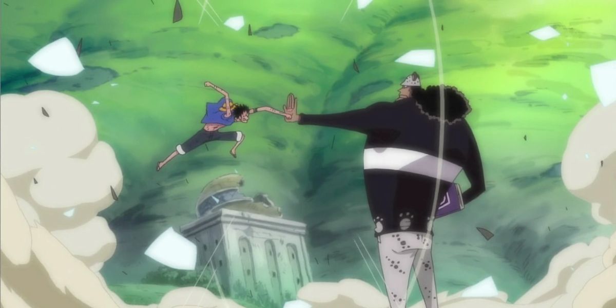 Luffy lutando contra Kuma em Sabaody ONE PIECE 1102