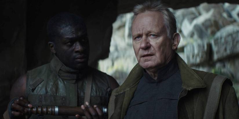 Luthen Rael on a Rebel base in Andor episode 11