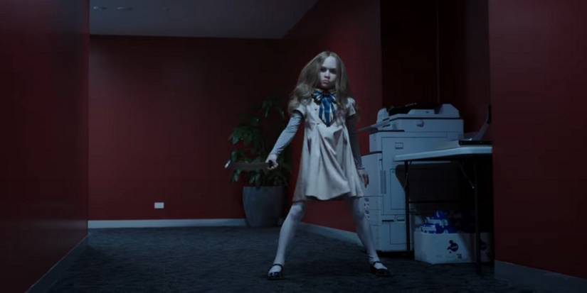 M3GAN dancing in a hallway