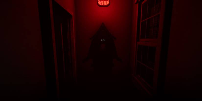 A screenshot of deliberately unsettling shadows reminiscent of Pyramid Head found in MADiSON