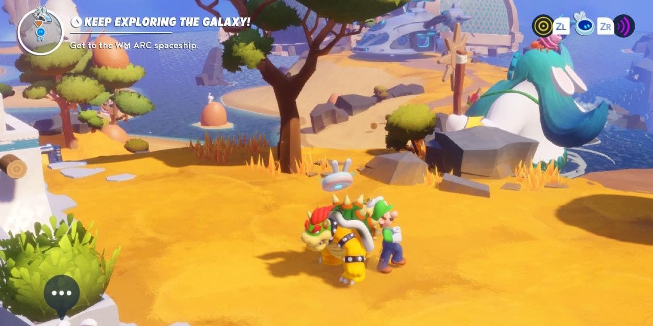 The "Pugliest and the Princess" side quest location in Mario Rabbids Sparks of Hope 