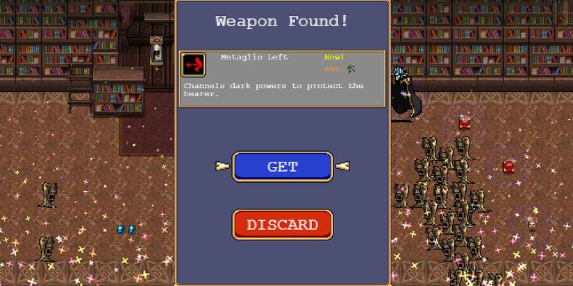 Metaglio Left passive item in Vampire Survivors