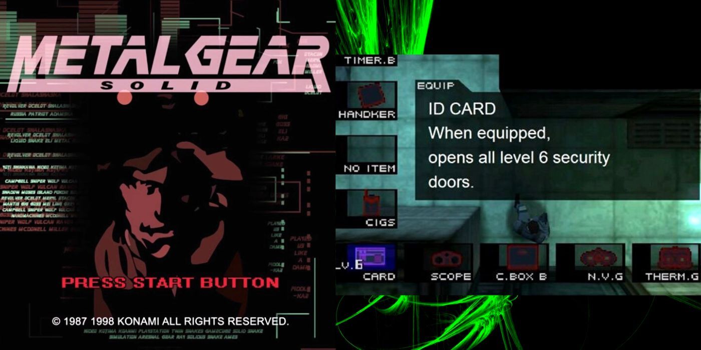 Metal Gear Solid Menus