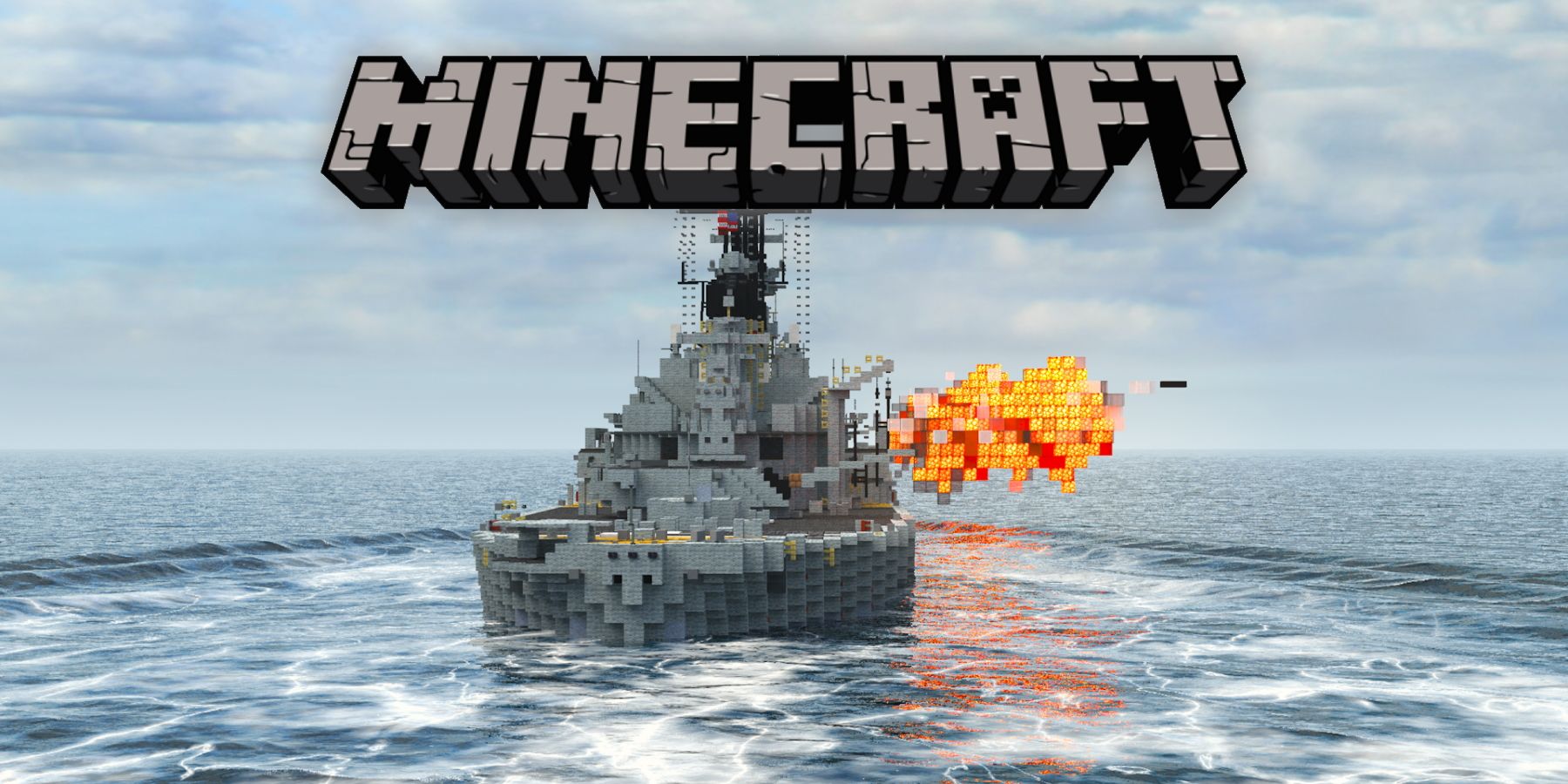 Iowa-class battleship in Minecraft