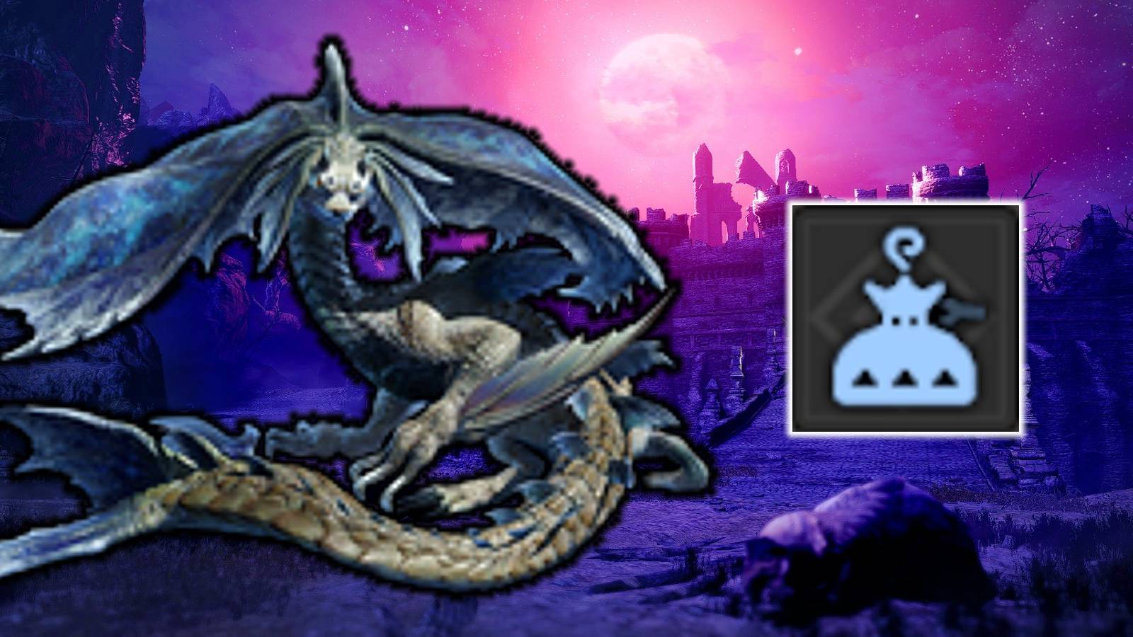 Monster Hunter Rise Sunbreak Custom Thumbnail featuring an Aoura Somnacanth and the Cryo Sac