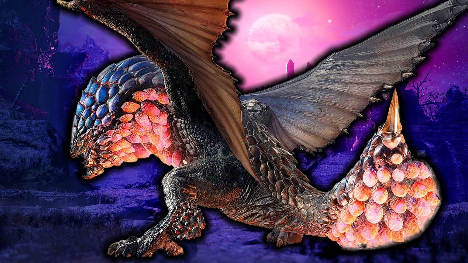Monster Hunter Rise Seething Bazelgeuse custom thumbnail using official render