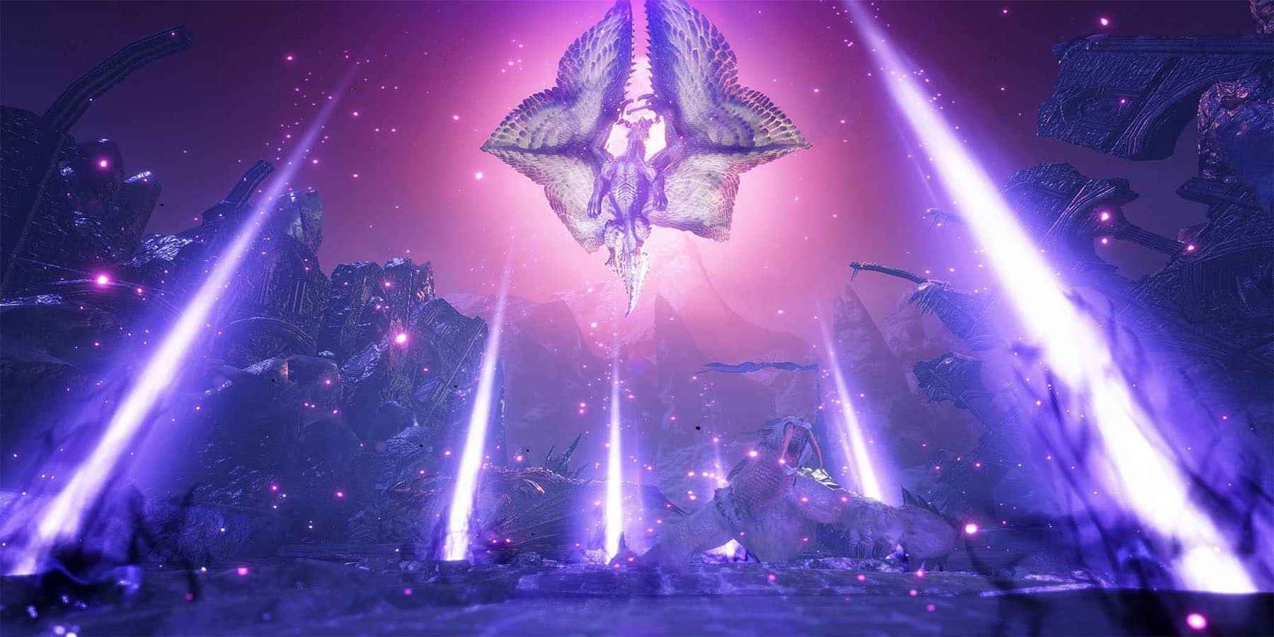Monster Hunter Rise Shagaru Magala Ultra Frenzy Mode Screenshot from ingame cutscene