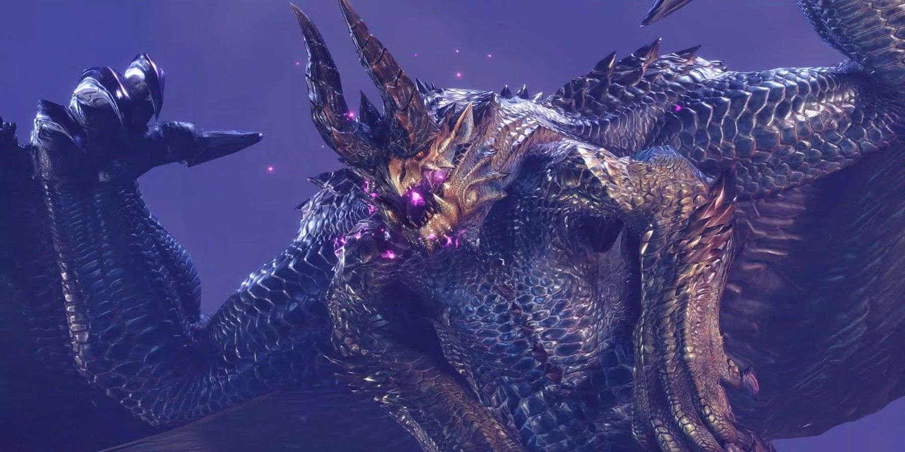 Monster Hunter Rise Shagaru Magala official shot from ingame cutscene