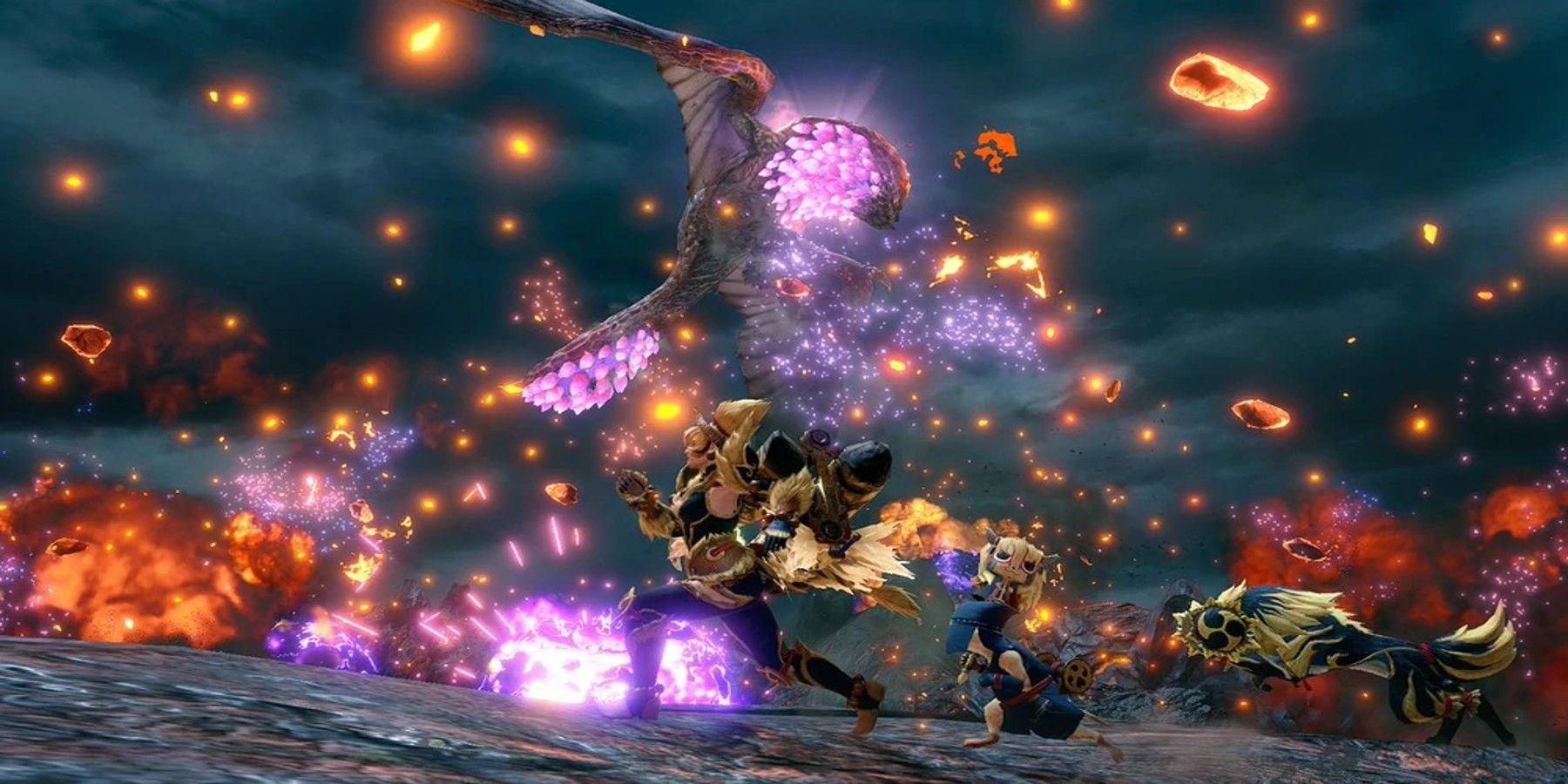 Monster Hunter Rise Seething Bazelgeuse in game screenshot