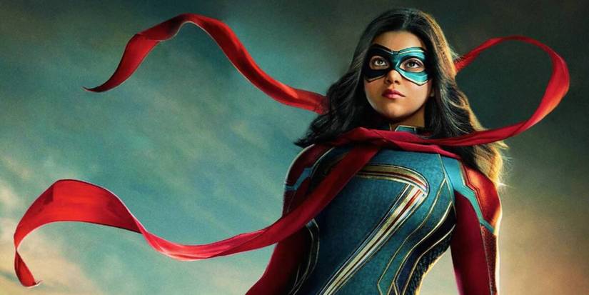 Mrs Marvel In Her Hero Suit with Red Ribbon