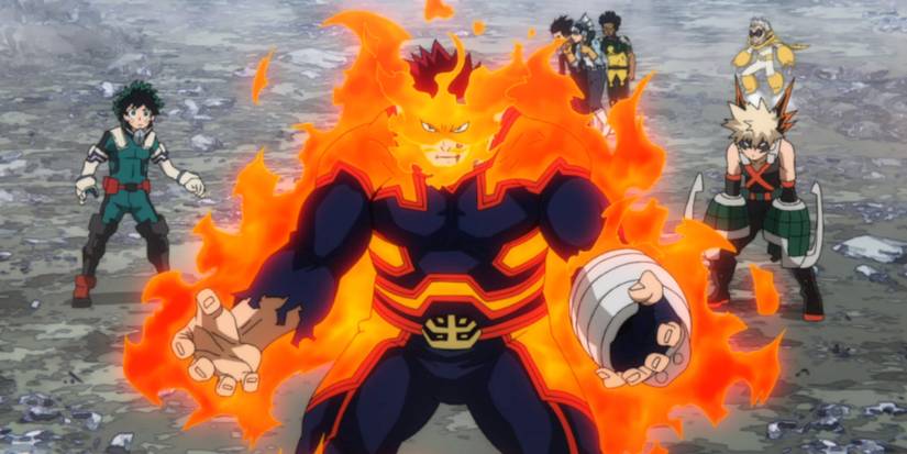 My Hero Academia Season 6 episode 7 Review Team Endeavor Bakugo, Deku, Gran Torino, Eraser Head, Rock Lock