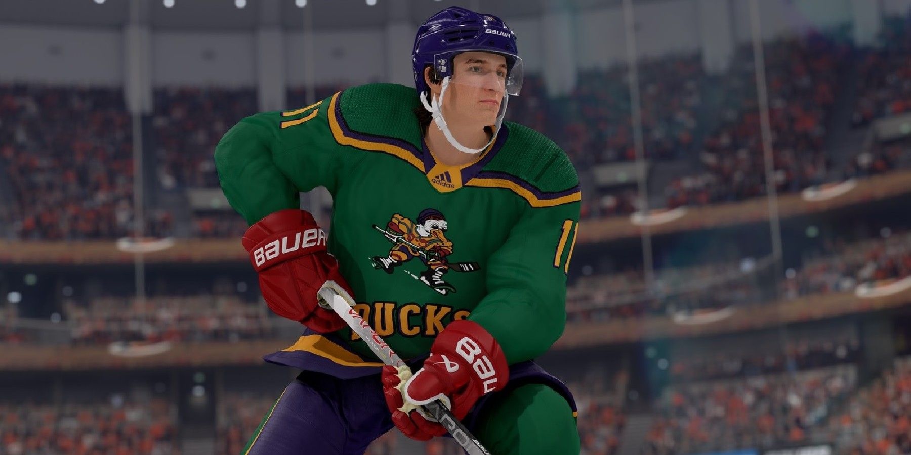 Check out the new Anaheim Ducks' Mighty Duck-themed jersey