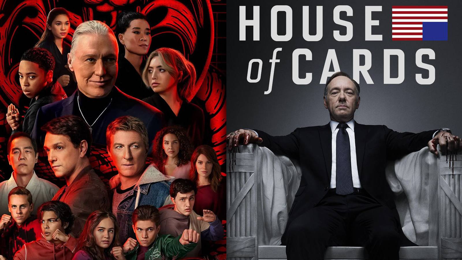 Netflix with Ads Cobra Kai House of Cards