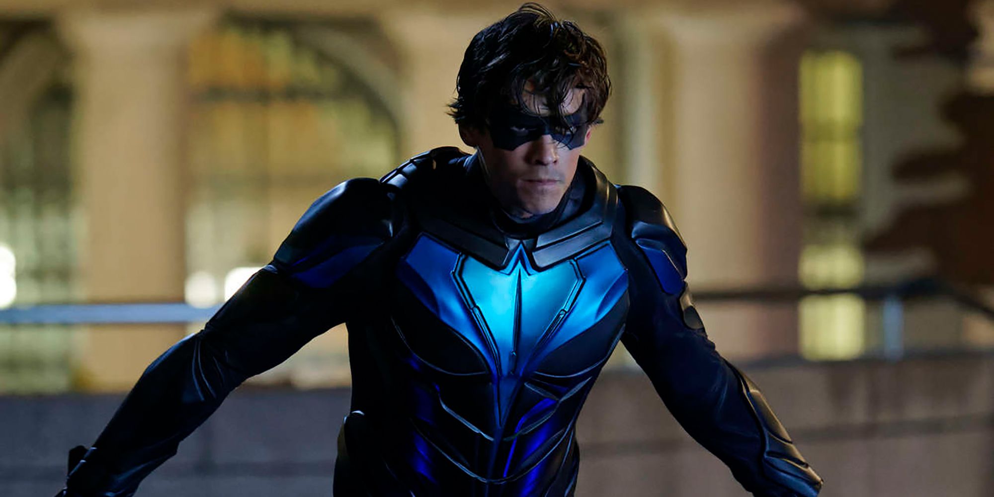 Nightwing In Action In Titans