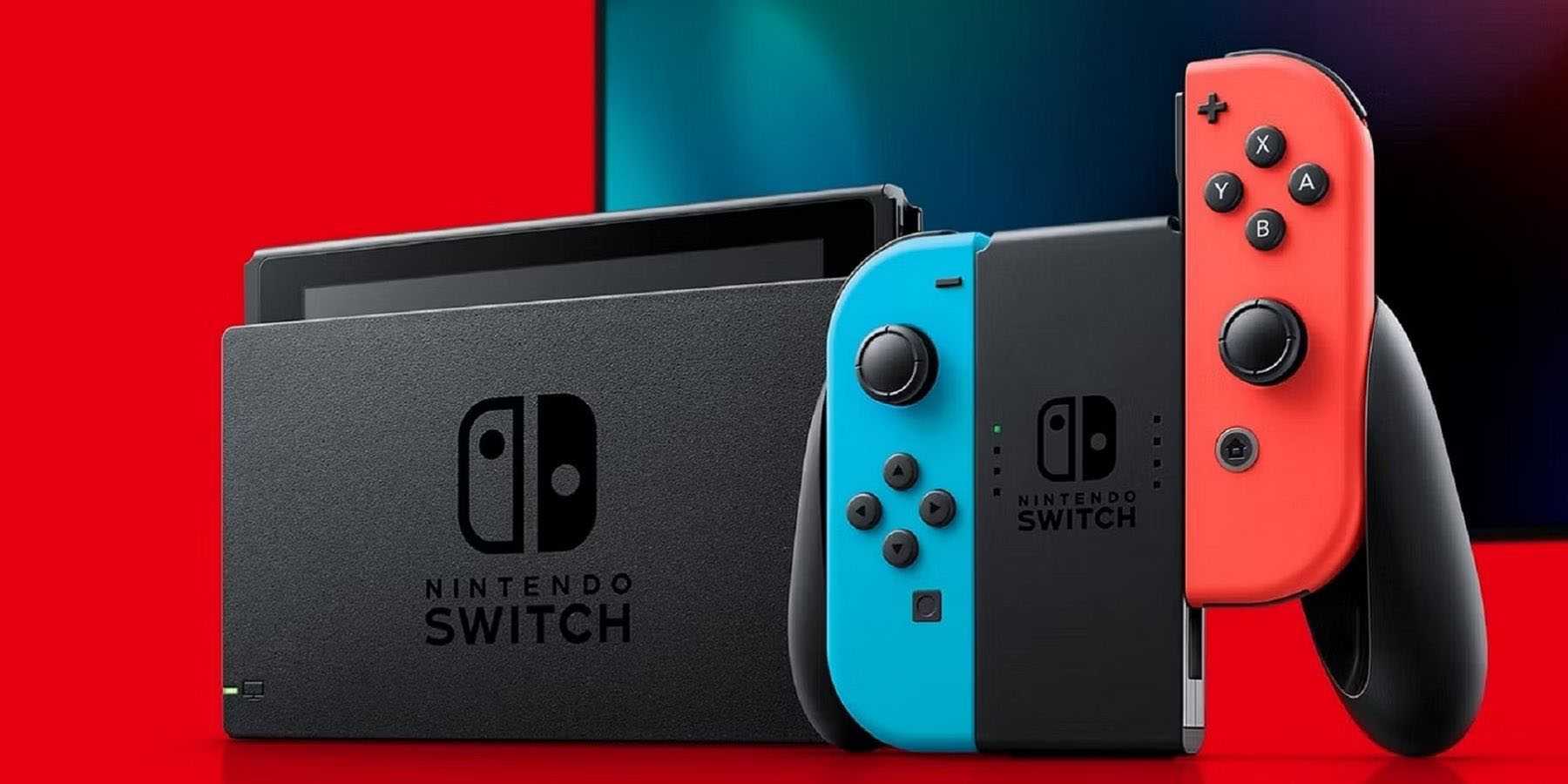 Nintendo Switch docked with controller
