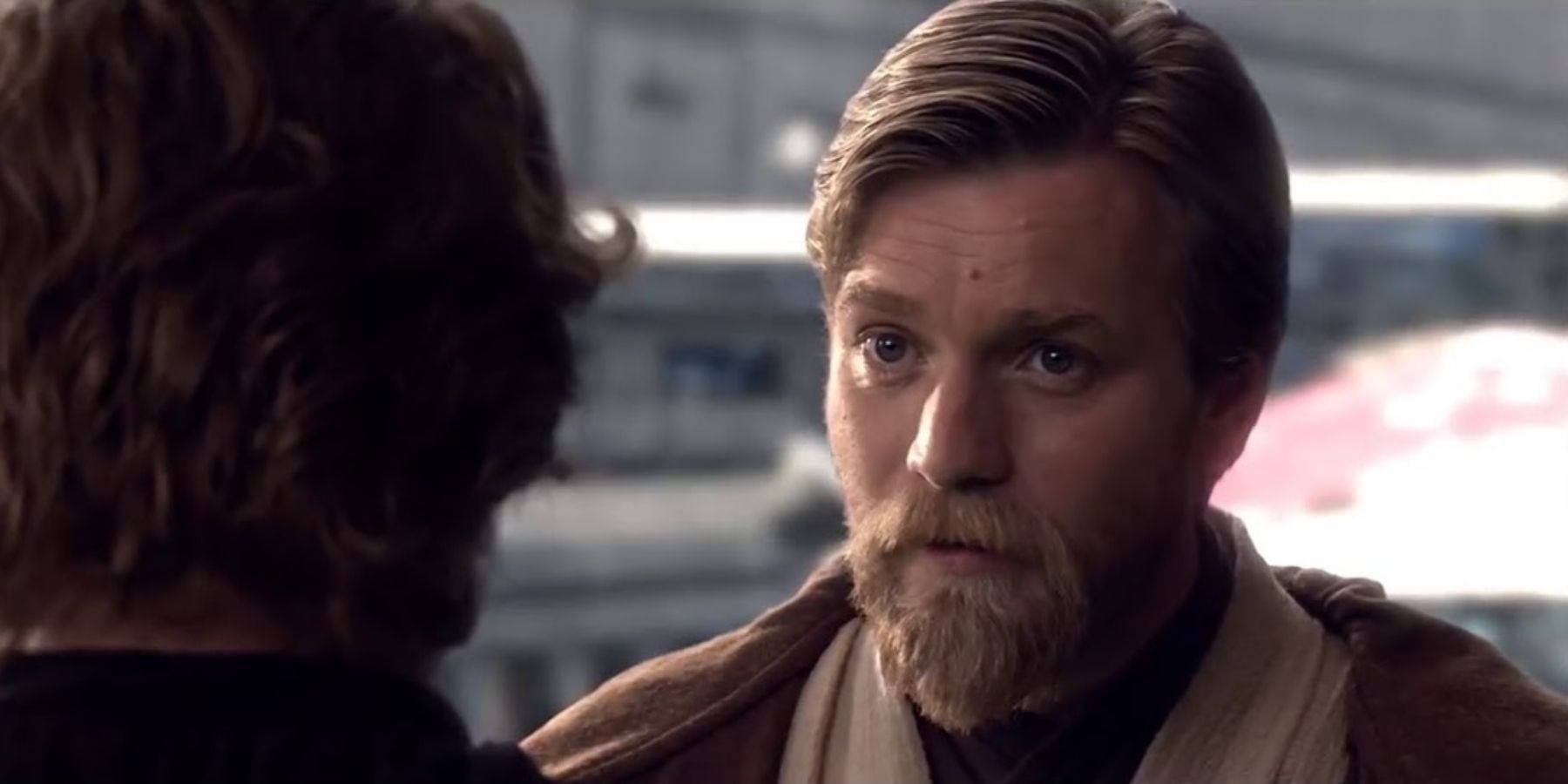 Obi-Wan speaks with Anakin in Star Wars: Revenge of the Sith