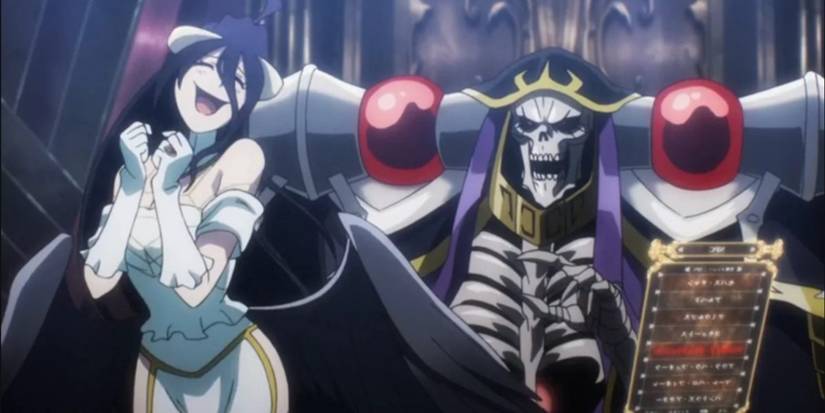 Albedo and Ainz Ooal Gown