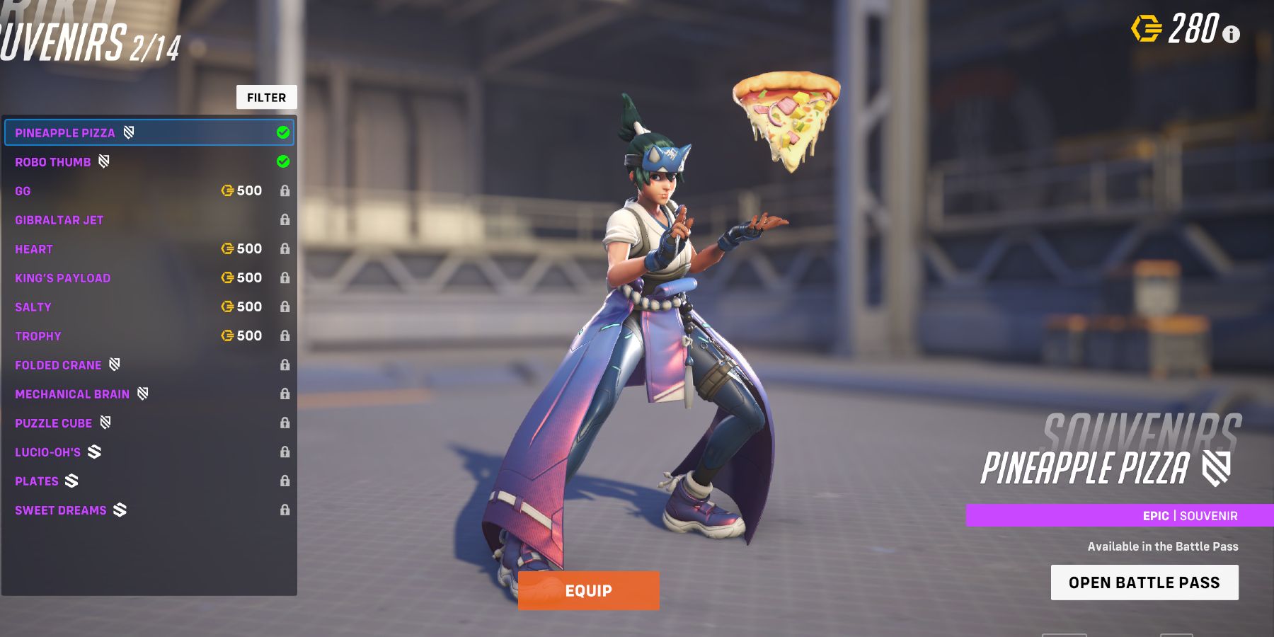 Overwatch 2 Pineapple Pizza Collectible