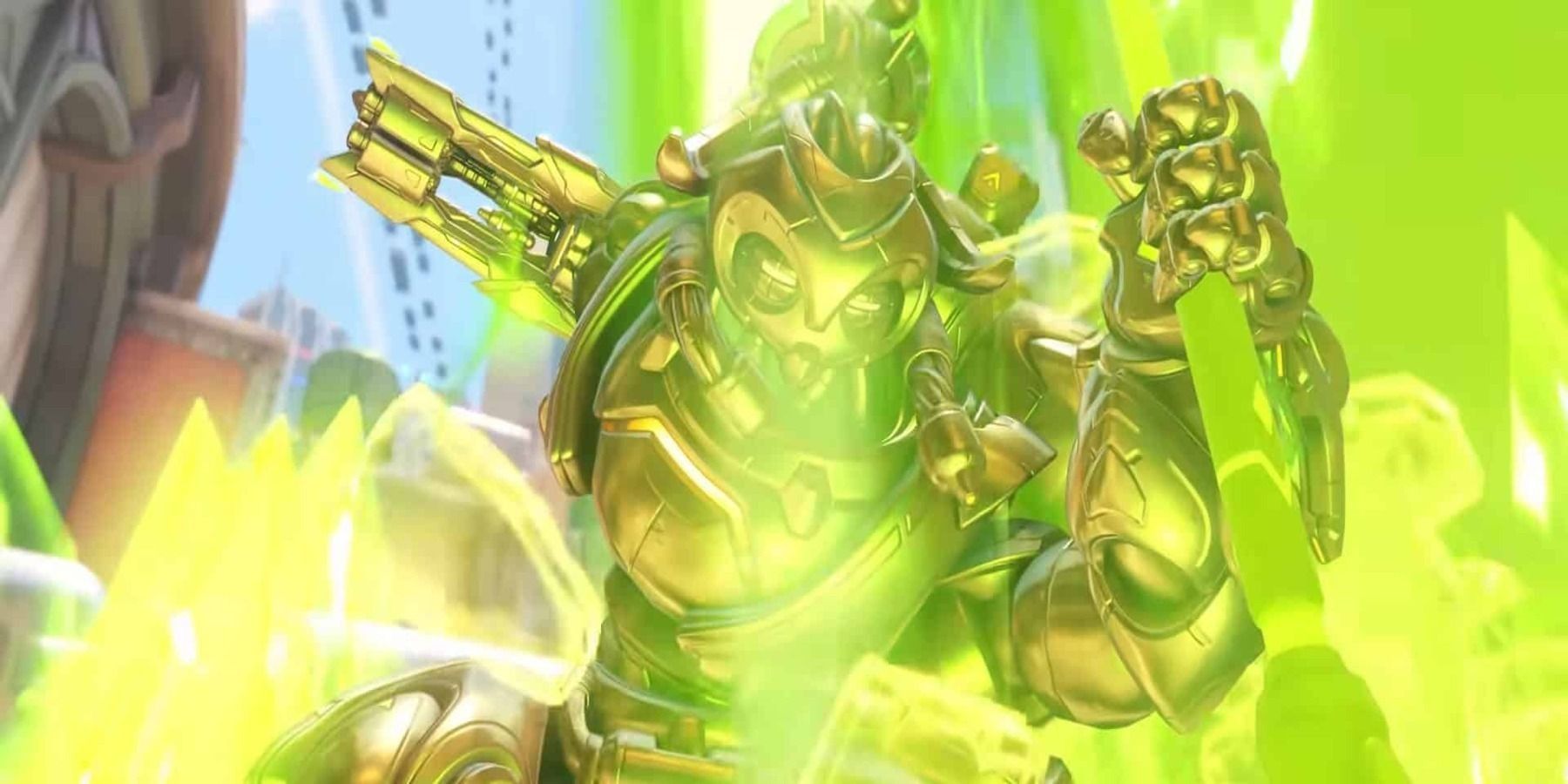 Overwatch 2 Player Uses Orisa Ult to Pull Enemies Off Eichenwalde Bridge