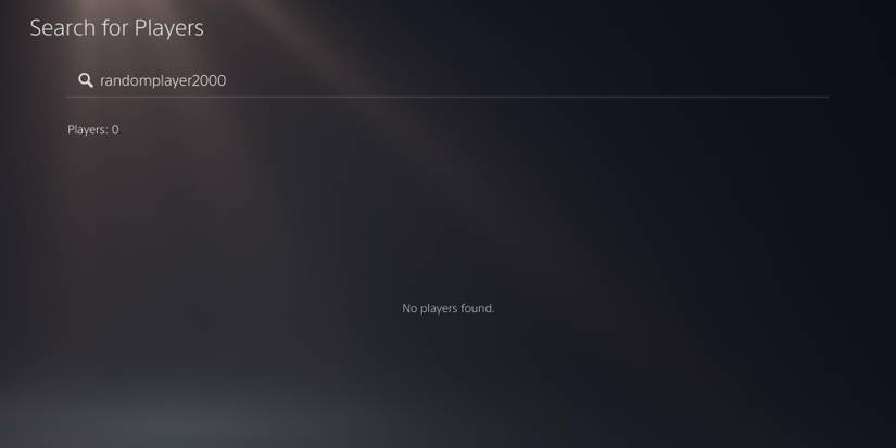 PS5 search for players